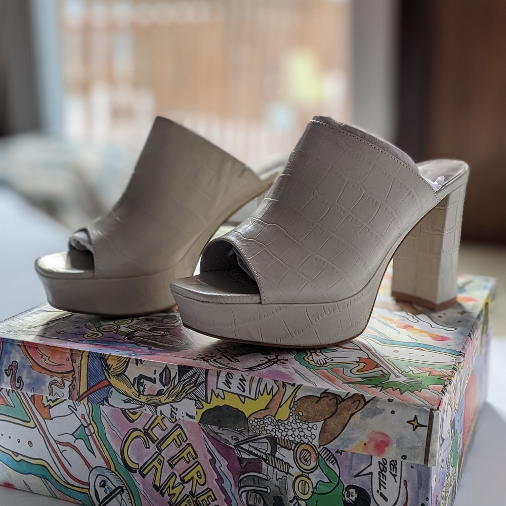 Jeffrey Campbell- Pawni Croc Mule